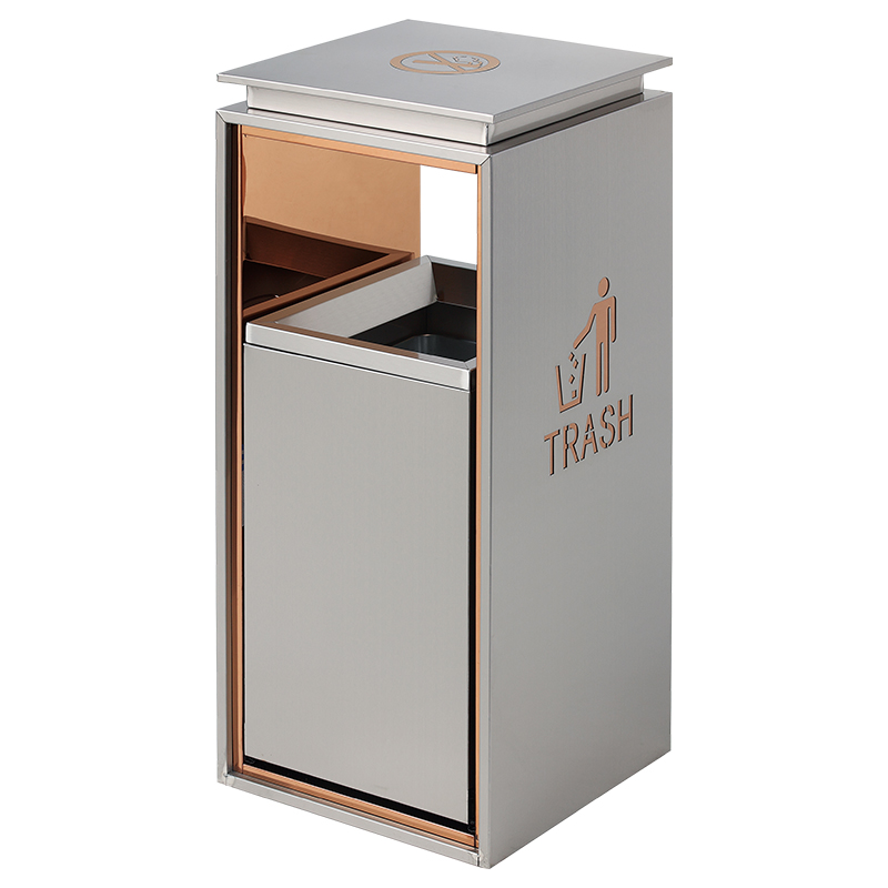 A25 Stainless steel trash cans are suitable for hotels, shopping malls, and outdoor use