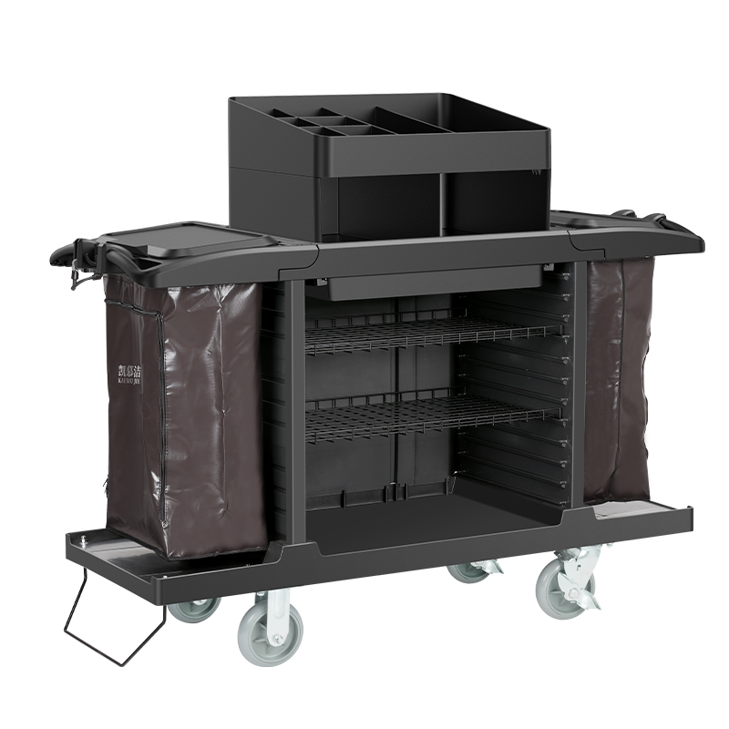 AF08159A Multi-Functional Hotel Service Cart Cleaning Janitor Housekeeping Service Trolley medical car Tool Cart