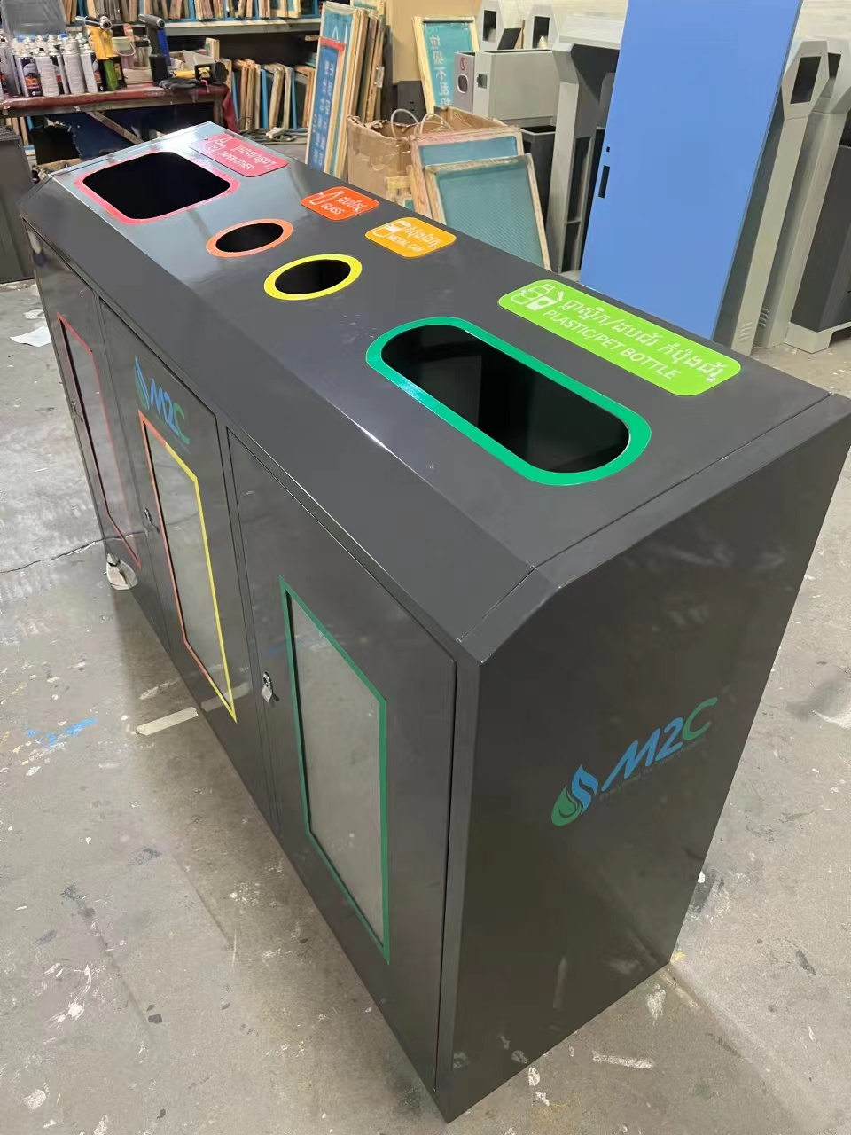 Customized trash can orders from Cambodian customers 6