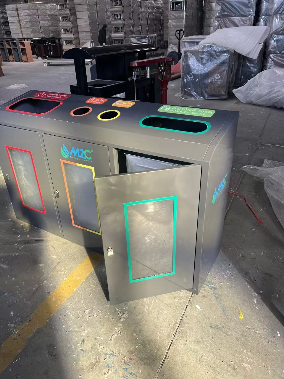 Customized trash can orders from Cambodian customers 7