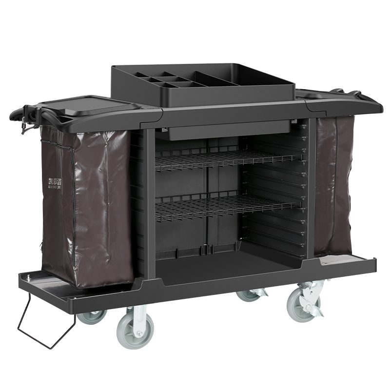 AF08159B Multi-Functional Hotel Service Cart Cleaning Janitor Housekeeping Service Trolley medical car Tool Cart