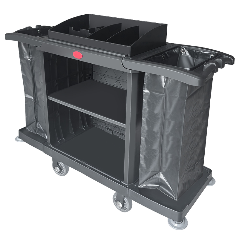 Cleaning Cart Multifunctional Handcart Room Service Cart Hotel Hygiene Housekeeping Cart
