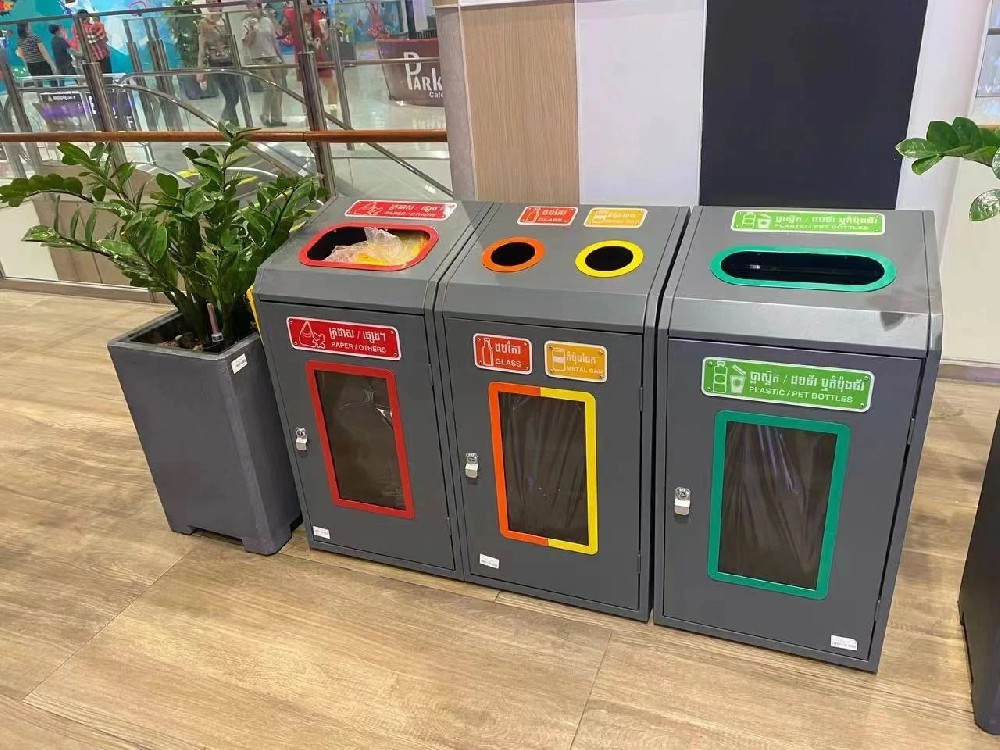Customized trash can orders from Cambodian customers