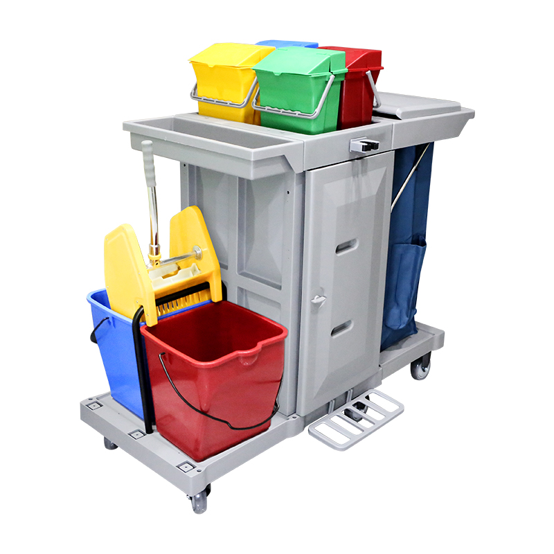 KJ03-3 Multi functional Hand push Cleaning Vehicle Cleaning Carts