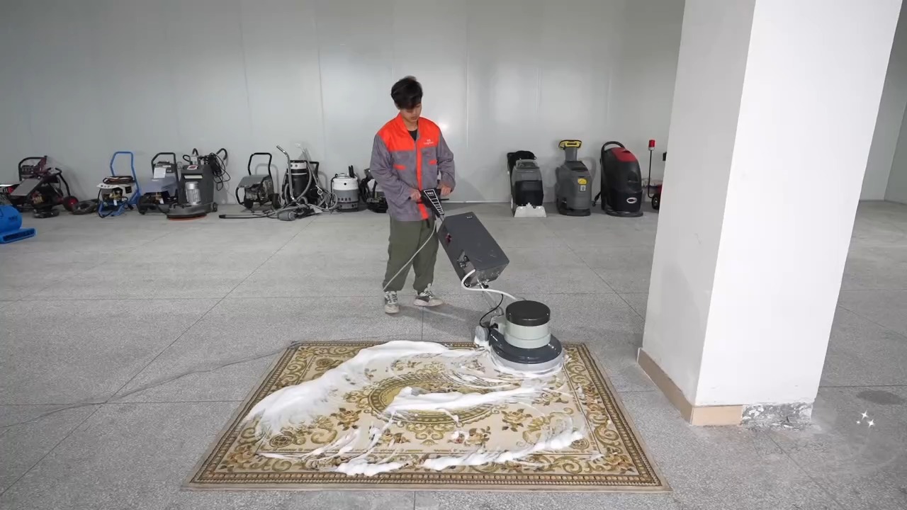 KJ521 Multi-Functional Floor Washing Machine Hotels Carpet Washing Machine High-Power 1500W Floor Burnisher